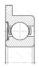 Подшипник  1860093 размер 3x8x3 от производителя  ГПЗ-26
