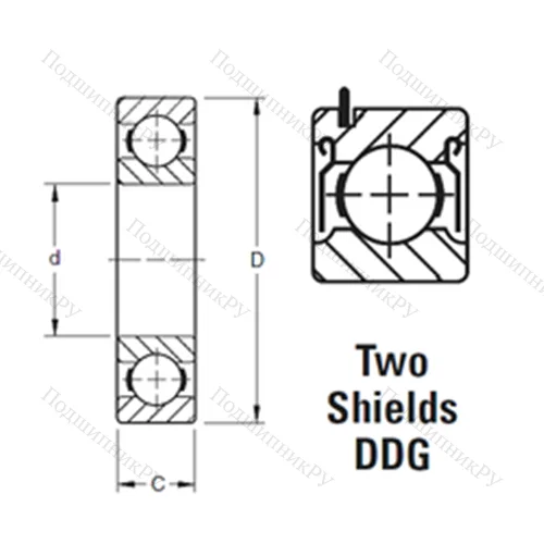 Подшипник шариковый радиальный 9117KDDG