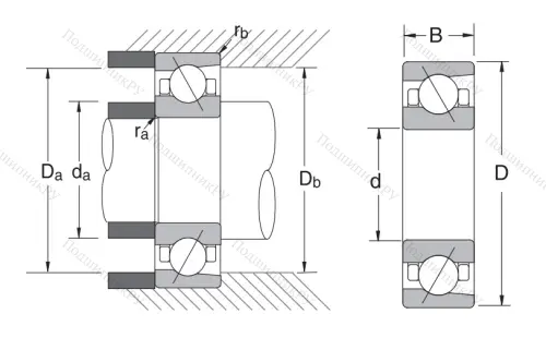 Сверхточный подшипник 7012 CTRSULP 3