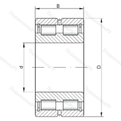 Подшипник роликовый радиальный NNCL 4840 V от производителя  CX