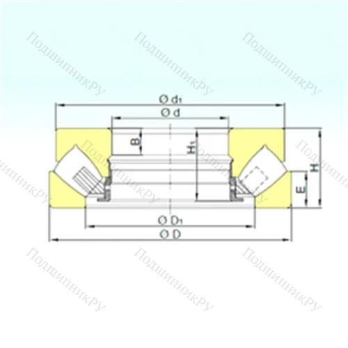 Подшипник роликовый упорно-радиальный 292/750 M от производителя  ISB