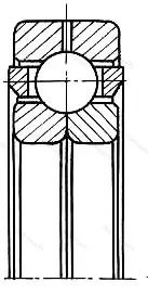 Подшипник  QJ 326 (176326) размер 130x280x58