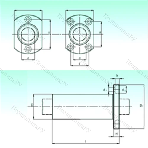 Подшипник шариковый линейный KBHL 06-PP от производителя  NBS