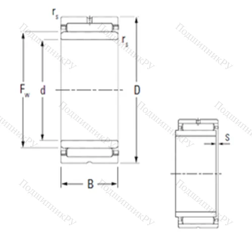 Подшипник игольчатый радиальный NKJS 65 от производителя  KOYO