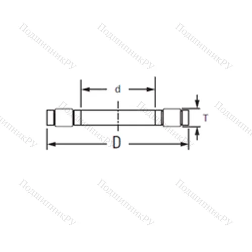 Подшипник роликовый упорный K.81102LPB