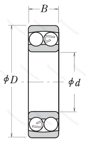 Двухрядный шариковый подшипник 2310 2RSTNG от производителя  NSK