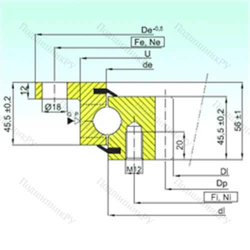 Подшипник шариковый опорно-поворотный ZBL.20.0314.200-1SPTN