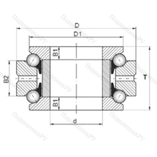 Подшипник шариковый упорно-радиальный 234436