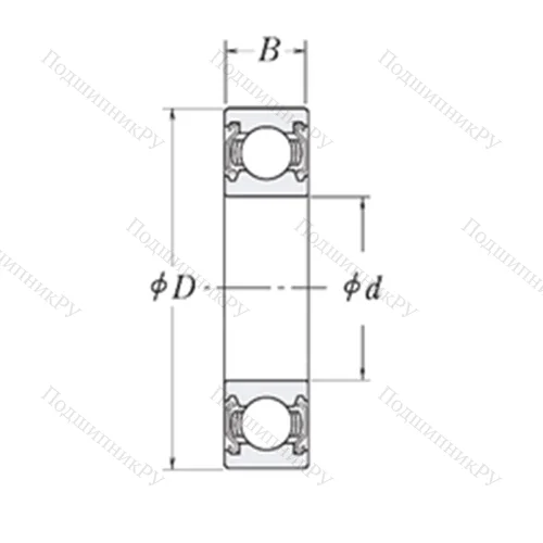 Подшипник шариковый радиальный LJ 3/4-2Z от производителя  RHP