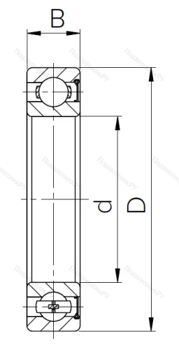 Шариковый однорядный подшипник 60104 (6004 Z) в Балашихе