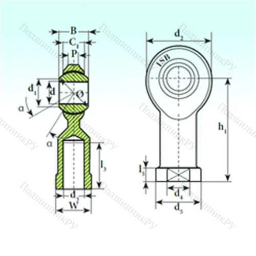Подшипник скольжения сферический TSF.R 30
