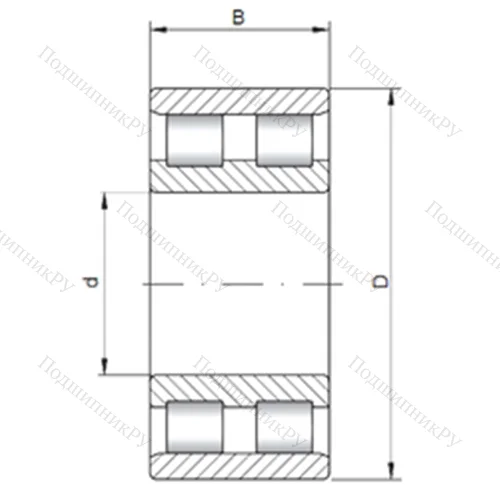 Подшипник роликовый радиальный NN 3132 от производителя  CX