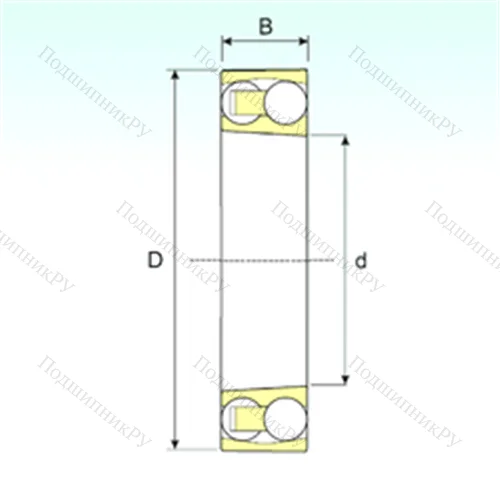 Подшипник шариковый радиальный самоцентрирующийся 1309 KTN 9