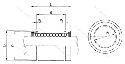Подшипник LME 16 UU. KB 1636 UU в Балашихе