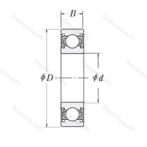 Подшипник шариковый радиальный LJ 1.1/2-2RS от производителя  RHP Подшипник шариковый радиальный LJ 1.1/2-2RS от производителя  RHP