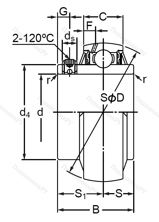 Корпусный подшипник MUC 205 в Балашихе
