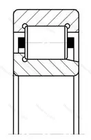 Подшипник NJ 411 размер 55x140x33 от производителя  SKF Подшипник NJ 411 размер 55x140x33 от производителя  SKF