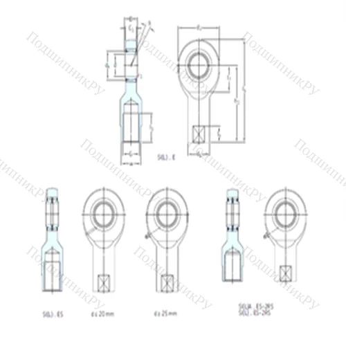 Подшипник скольжения сферический SI 40ES-2RS