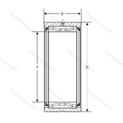 Подшипник игольчатый радиальный MR-14 от производителя  SIGMA Подшипник игольчатый радиальный MR-14 от производителя  SIGMA