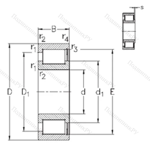 Подшипник роликовый радиальный NCF 18/670-V от производителя  NKE