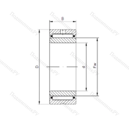 Подшипник игольчатый радиальный NKIS 60 от производителя  CX Подшипник игольчатый радиальный NKIS 60 от производителя  CX