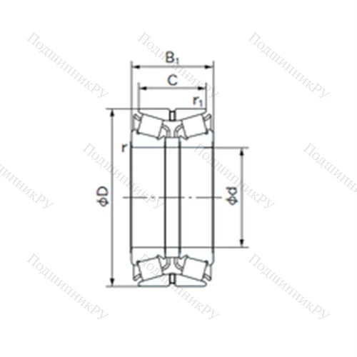 Подшипник роликовый радиально-упорный 280KBE 130