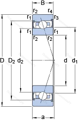Подшипник S 71915 CB/P 4A
