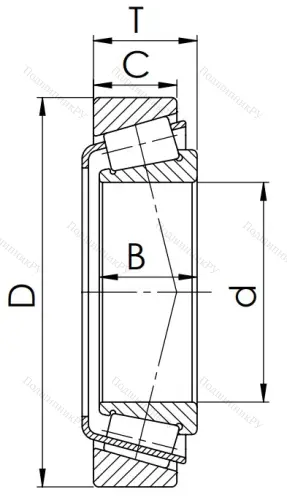 Конический роликовый подшипник 67512 (32212 B) в Балашихе