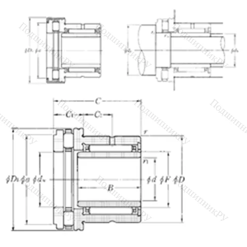 Подшипник комбинированный NKXR 25T 2Z+IR 20?25?20
