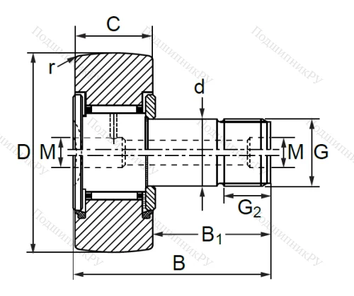 Опорный ролик  KR 30 PP в Балашихе
