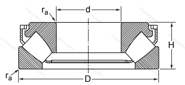 Упорный роликовый подшипник 29416 M (9039416 Л ГОСТ) в Балашихе