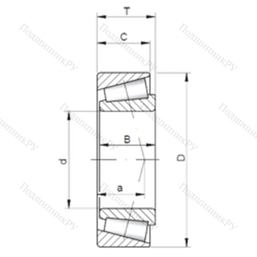 Подшипник роликовый радиально-упорный 32040 от производителя  CYSD Подшипник роликовый радиально-упорный 32040 от производителя  CYSD