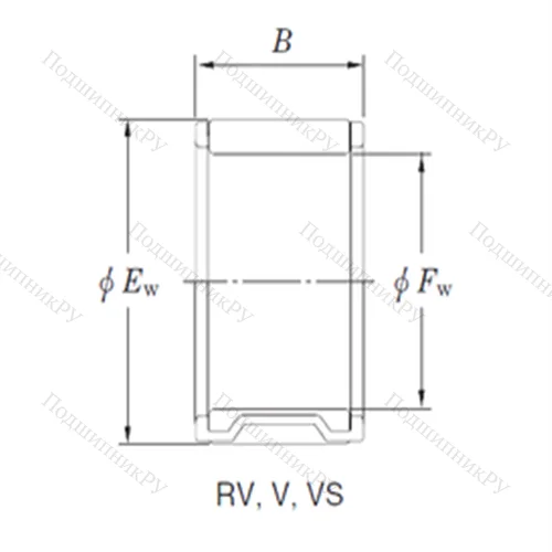 Подшипник игольчатый радиальный 20V 2729 от производителя  KOYO