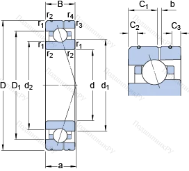 Подшипник 7009 CE/P 4AL