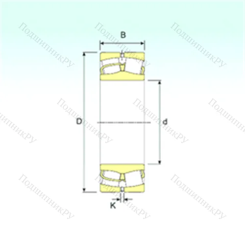 Подшипник роликовый радиальный самоцентрирующийся 23160 от производителя  ISB