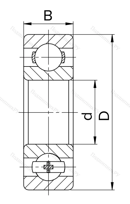 Миниатюрный шариковый подшипник 80023 (623 ZZ) в Балашихе