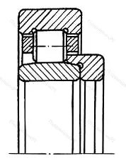 Модификация подшипника 180306А размер 30x72x19 ГОСТ 520-89 от производителя  ГПЗ-8