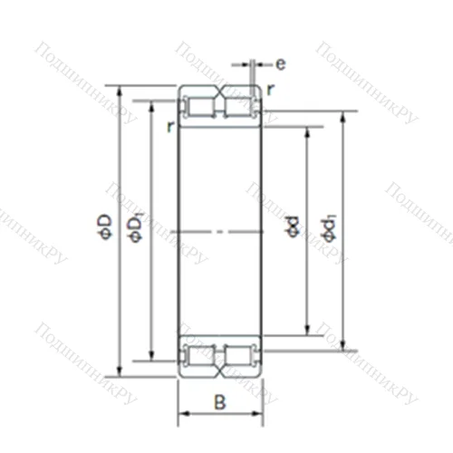 Подшипник роликовый радиальный RC 4848