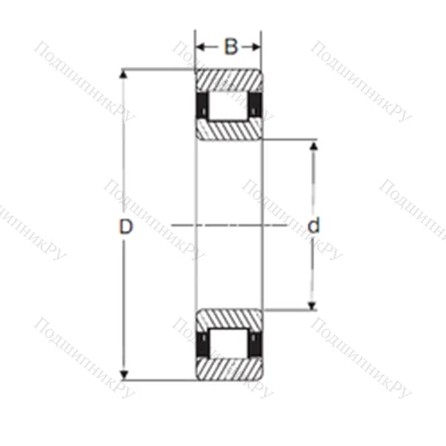Подшипник роликовый радиальный RXLS 7.1/2 от производителя  SIGMA Подшипник роликовый радиальный RXLS 7.1/2 от производителя  SIGMA