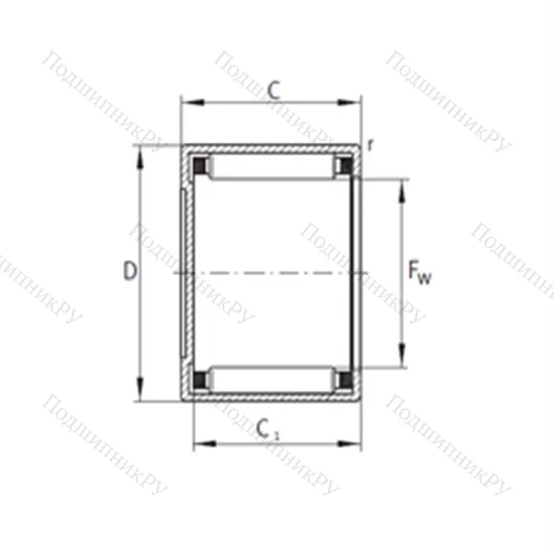 Подшипник игольчатый радиальный BCE 2016
