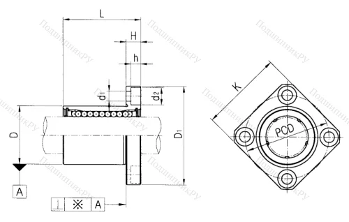 Подшипник LMEK 16 UU в Балашихе