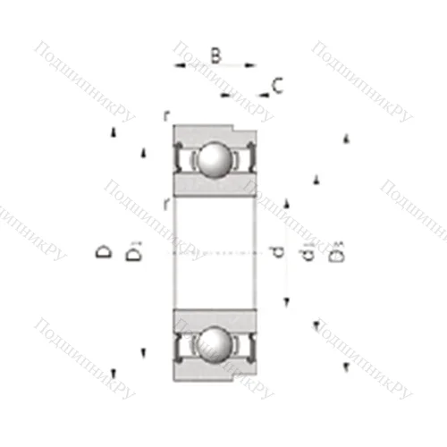 Подшипник шариковый радиальный BB 1-3168 от производителя  SKF