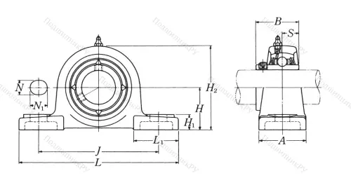Подшипниковый узел UCP 203 D 1 (NSK) в Балашихе