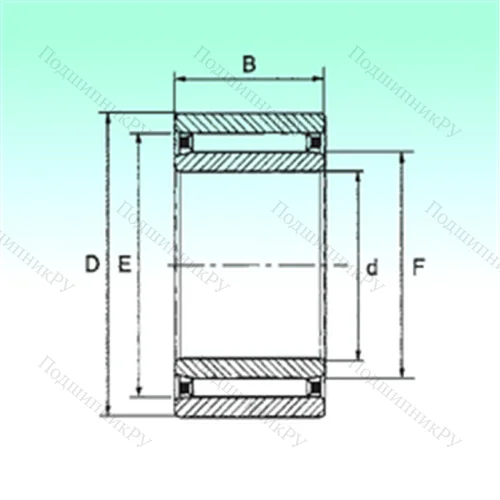 Подшипник игольчатый радиальный NAO 90x120x30 от производителя  NBS
