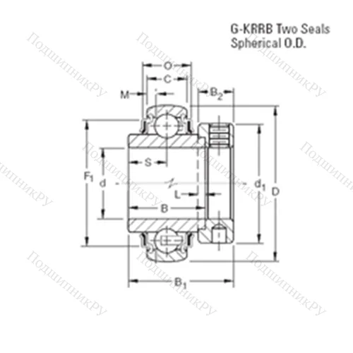 Подшипник шариковый радиальный G 1213KRRB