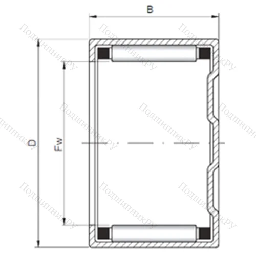 Подшипник роликовый радиальный BK 283824 от производителя  CX