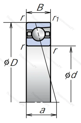 Сверхточный подшипник 7903 CTRSULP 3