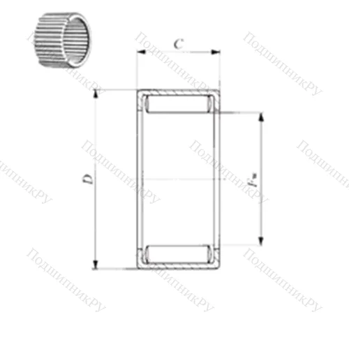 Подшипник игольчатый радиальный 7E-HVS 20X 27X 25-1#03 от производителя  NTN Подшипник игольчатый радиальный 7E-HVS 20X 27X 25-1#03 от производителя  NTN