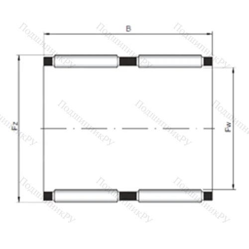 Подшипник игольчатый радиальный KK 32x40x42 от производителя  CX