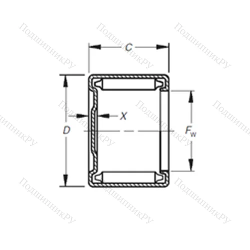 Подшипник игольчатый радиальный MH-16161